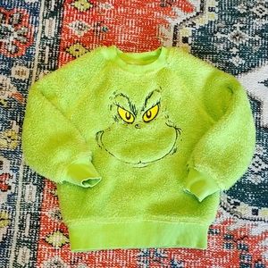 Hanna Andersson Lime Green Grinch Sweatshirt